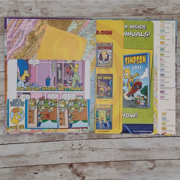 The Simpsons Altered Book Journal, Recycled Diary - Picture 10 of 16